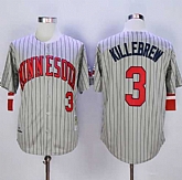 Minnesota Twins #3 Harmon Killebrew Mitchell And Ness 1987 Gray Throwback Stitched MLB Jersey Sanguo,baseball caps,new era cap wholesale,wholesale hats